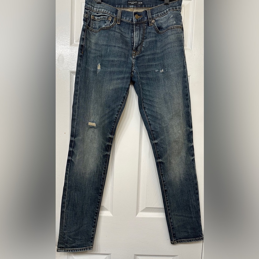 Club Monaco ripped jeans boho blue denim 29 waist